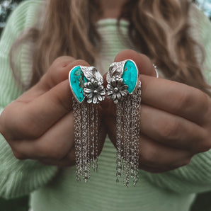 FLORAL CHAIN DANGLES