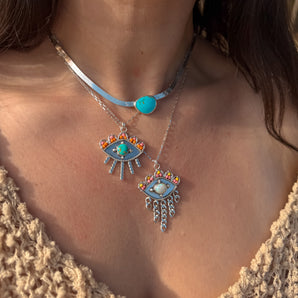 Beaded Evil Eye Pendants (options)